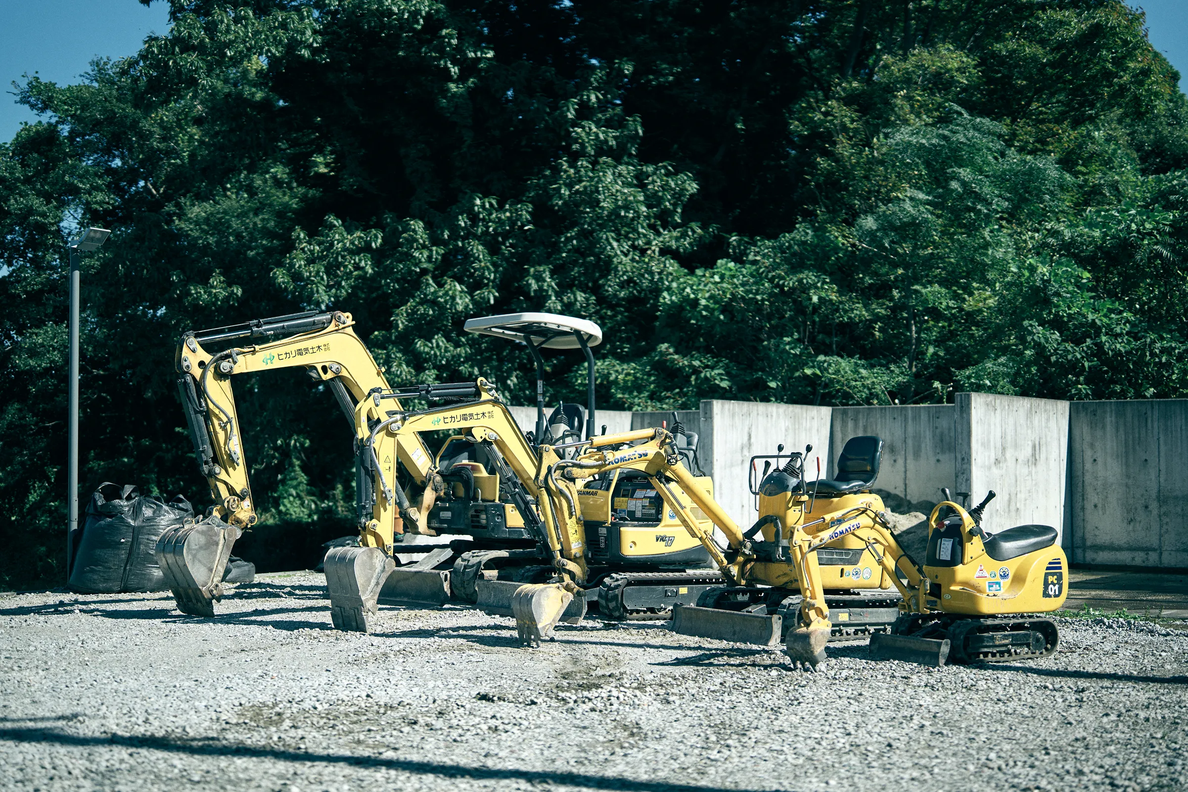 ヒカリ電気土木の保有する重機