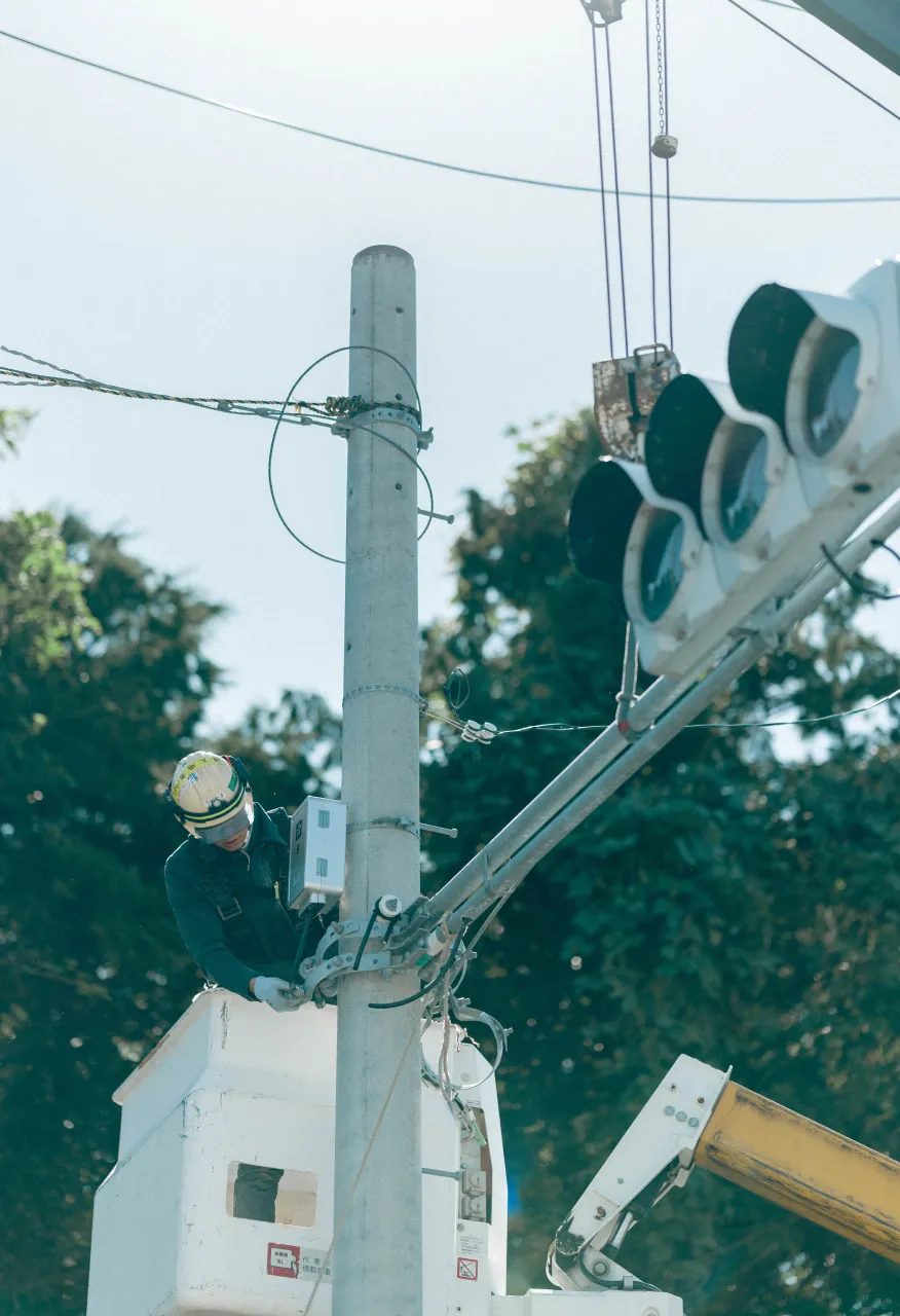 建柱工事のイメージ