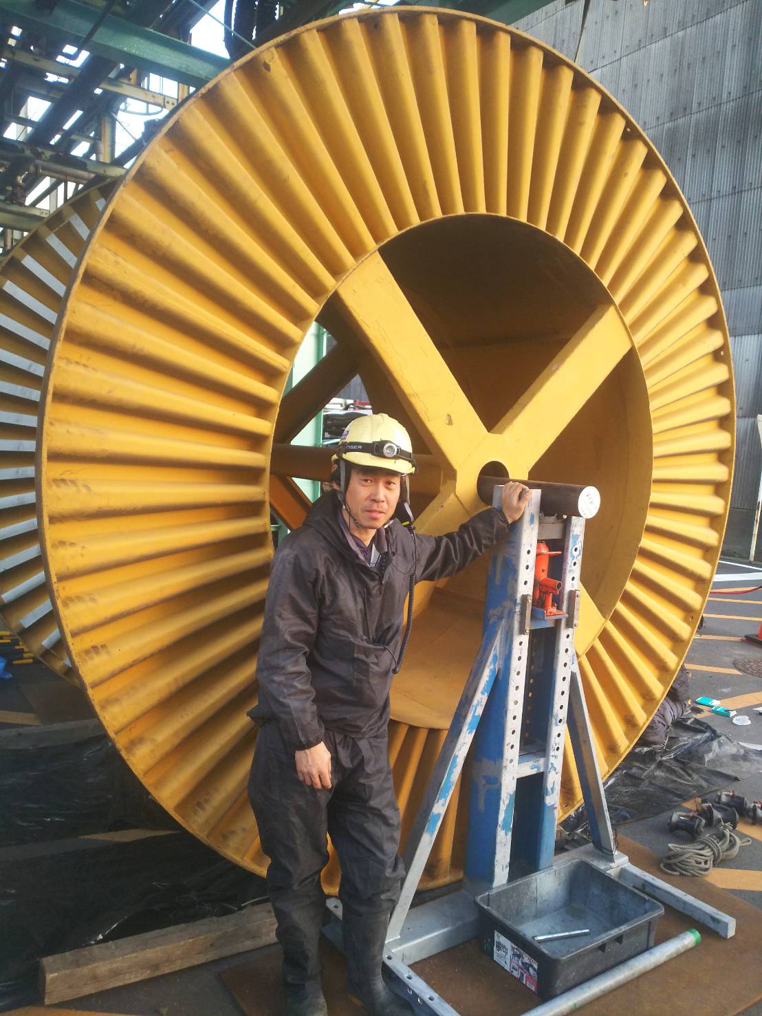 ６KV ⾼圧ケーブル延線⼯事