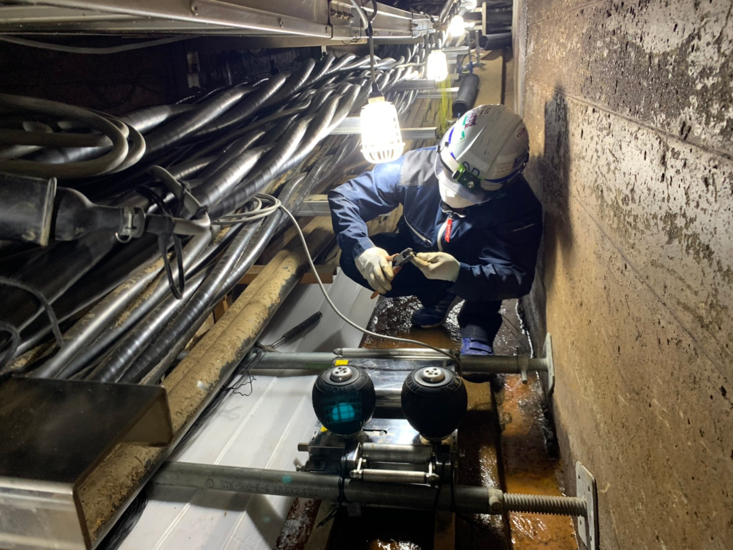 ６K ⾼圧ケーブル⼯事